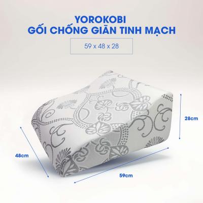 Gối Kê Chân Chống Giãn Tĩnh Mạch Yorokobi - Cao 28cm